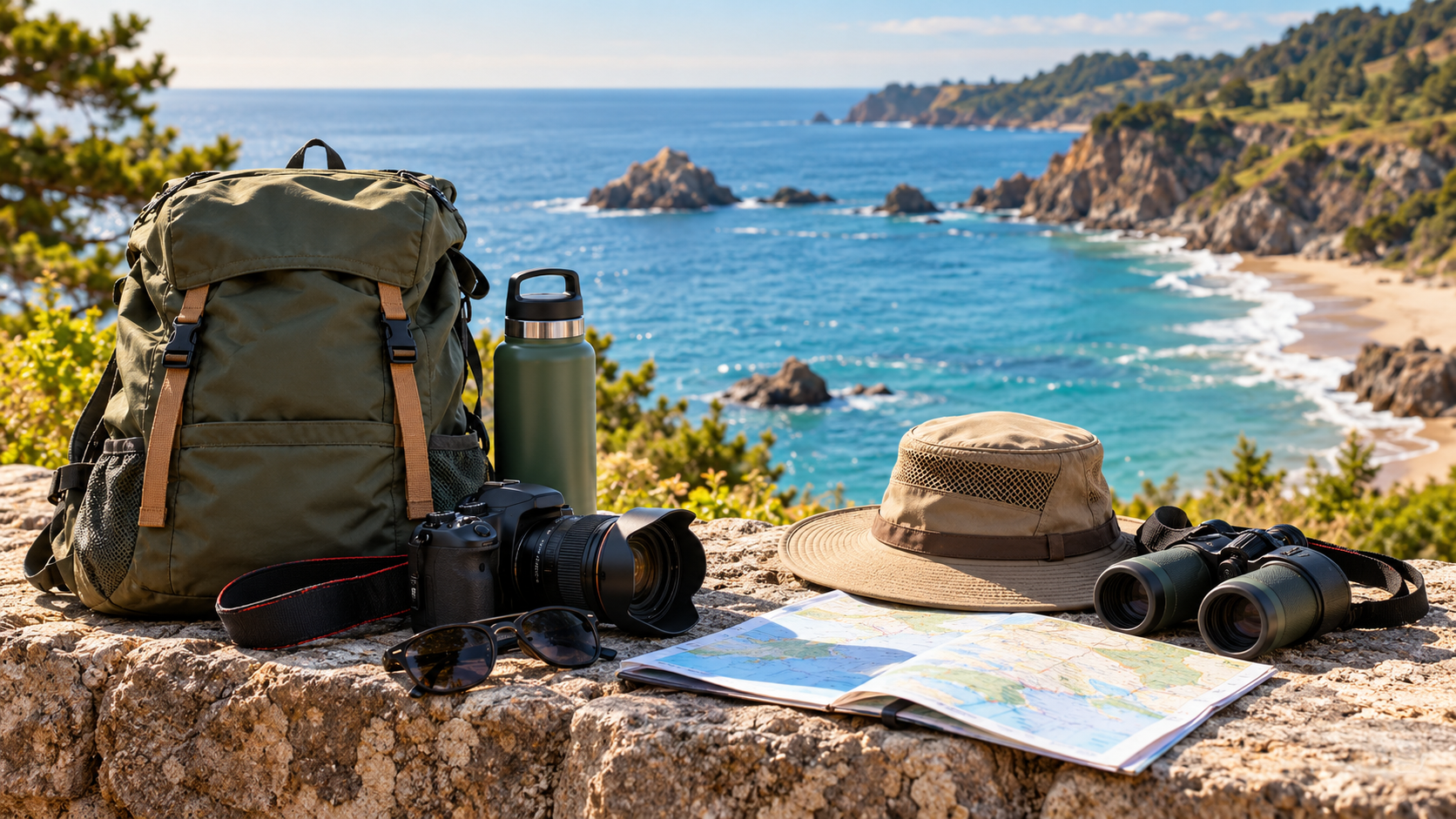 Travel gear for coastal adventures