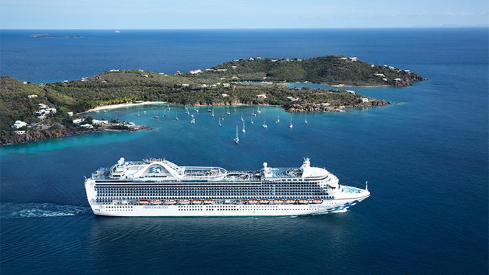Princess cruise ship at sea